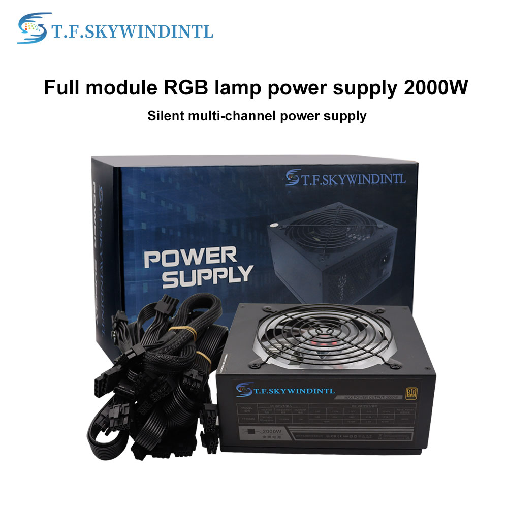 2000W Atx Mining Power Supply - 2000W RGB Full Moduler ATX Power