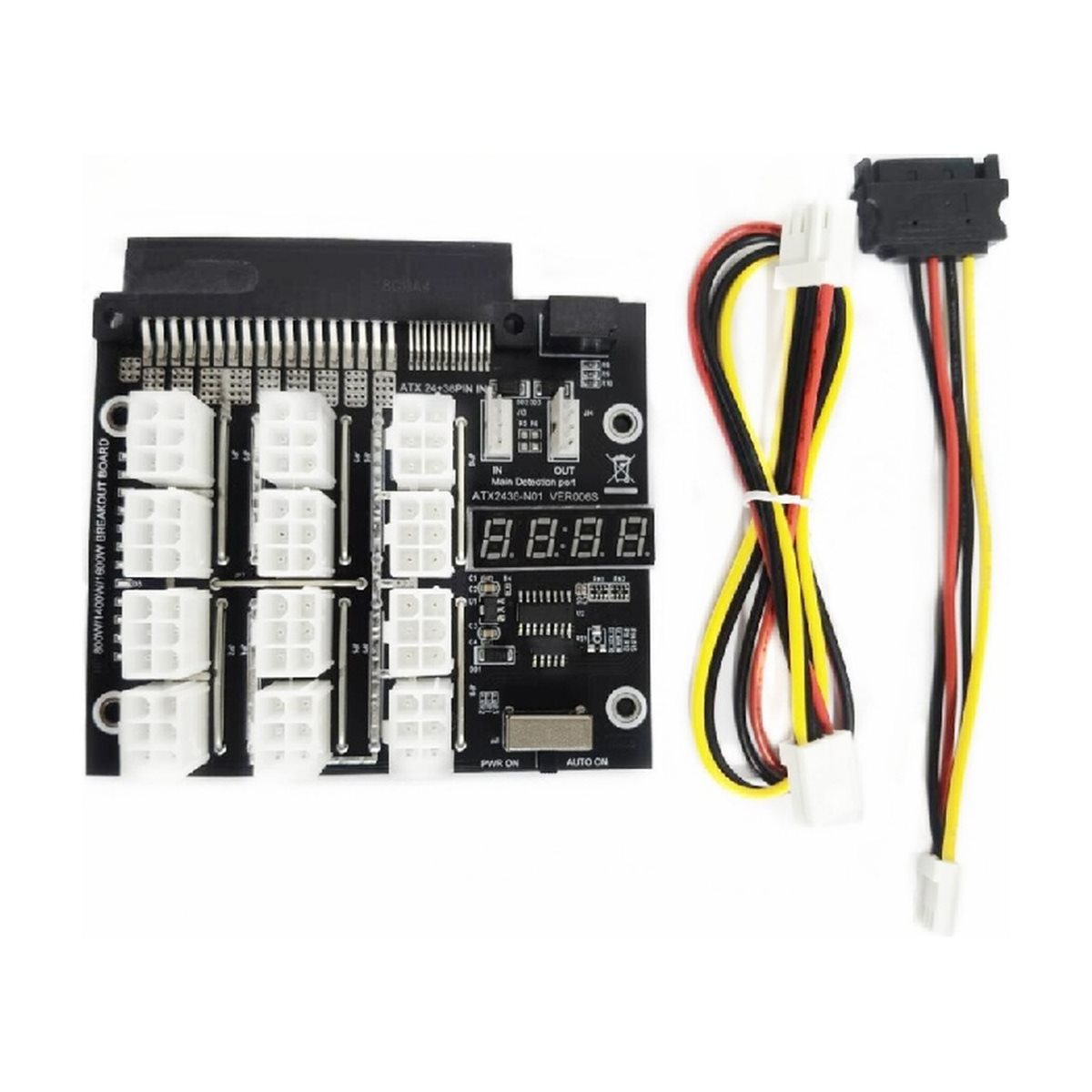 NEW FACTORY~12 Ports PCIe 6Pin - огляд і ціна 2400W Server Psu Breakout Board